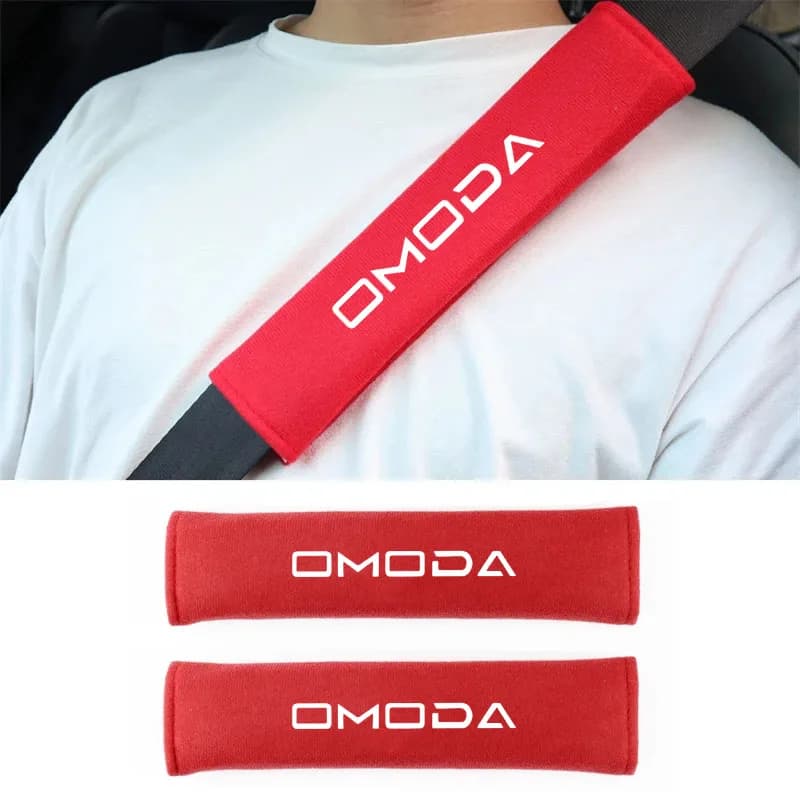 2Pcs Auto Cotton Seat Belt Cover Case for OMODA 5 S5 O5 E5 C5 PRO PHEV Auto Accessories