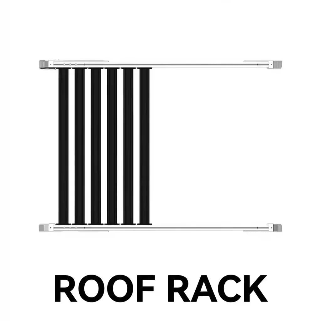 Simone Aluminum Alloy Roof Rack Platform for ICaur V23 Heavy Duty Lightweight Off-road Cargo Carrier Bolt-on