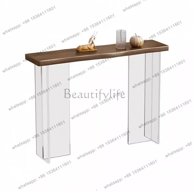Wabi Sand Wind Acrylic Art Entrance Table Light Luxury Advanced Entrance Entrance Table Modern Simplicity