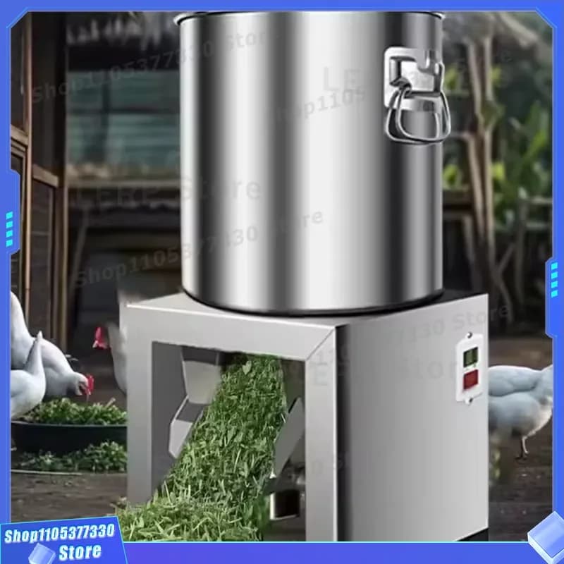 Electric Stainless Steel Vegetable Chopper Grass Crusher for Chicken Duck Goose Feed Cutting Household Farm Use Efficient