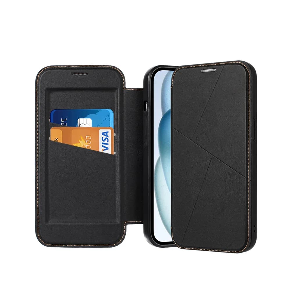 Original Dux Ducis Pu Leather Phone Case For Iphone 16 15 14 Plus 13 Pro Max Coque Luxury Thin Flip Cover Wallet Phone Cases