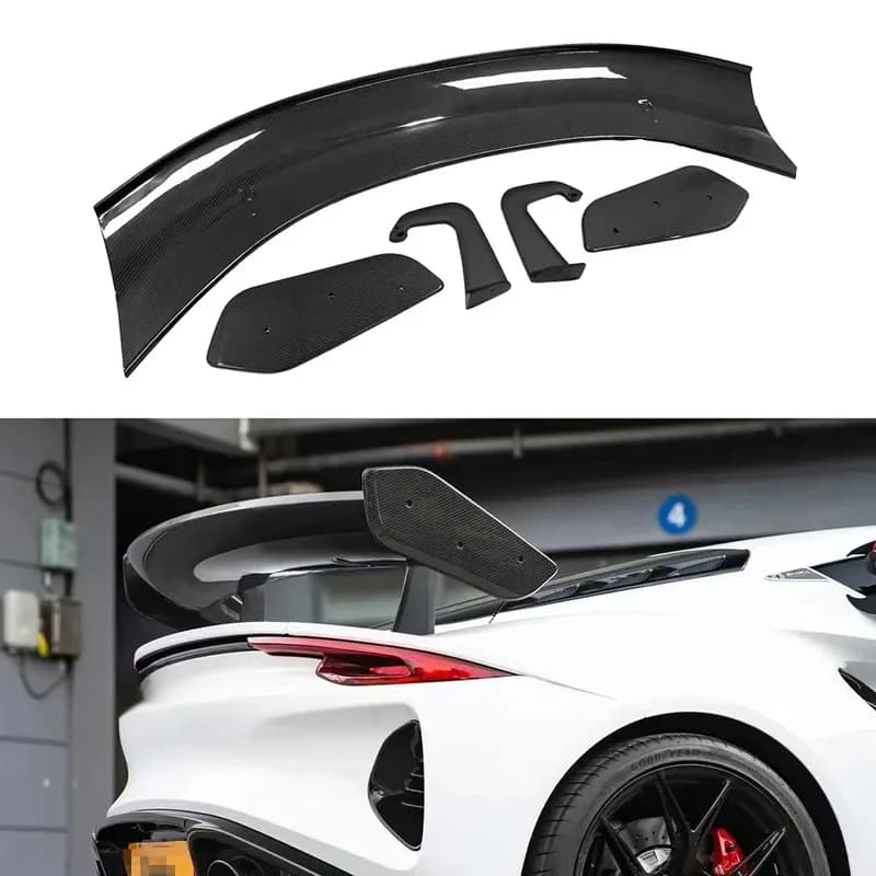 For 2023-2024 Lotus Emira Dry Carbon Fiber GT Style Rear Trunk Lip Spoiler Wing