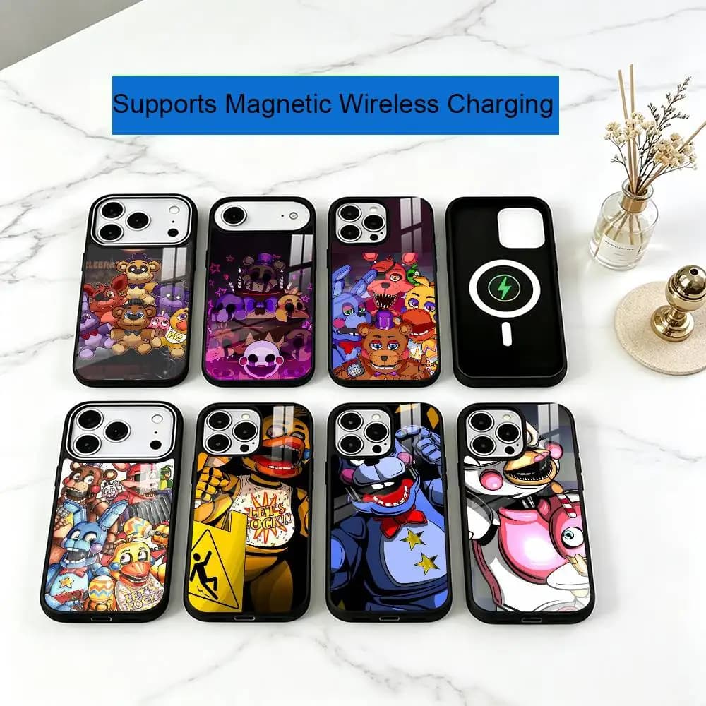 Cute F-FnafS  Phone Case For iPhone17,16,15,14,13,12,11 Plus,Pro Compatible with magnetic wireless charging