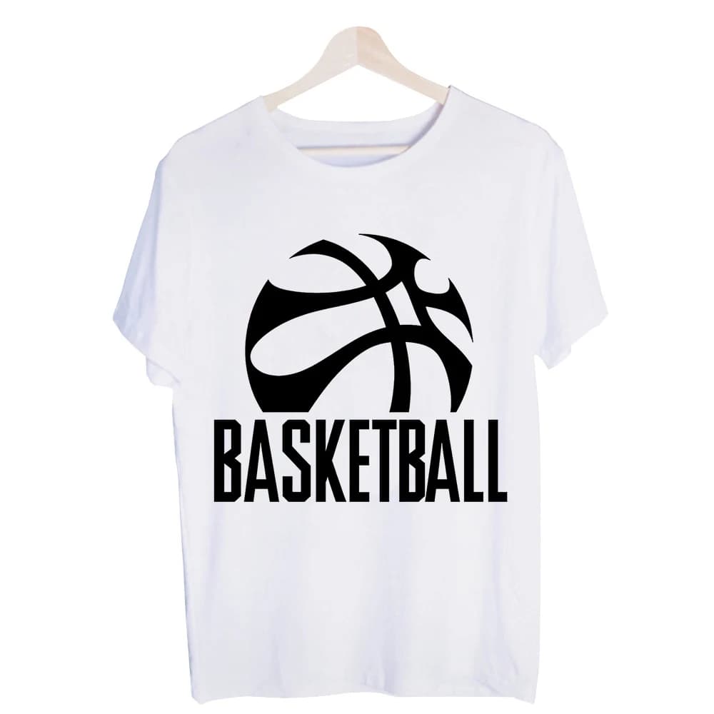 Men's Basketball Graphic Tee, Short Sleeve Crew Neck T-Shirt for Casual Streetwear and Sports Outfits