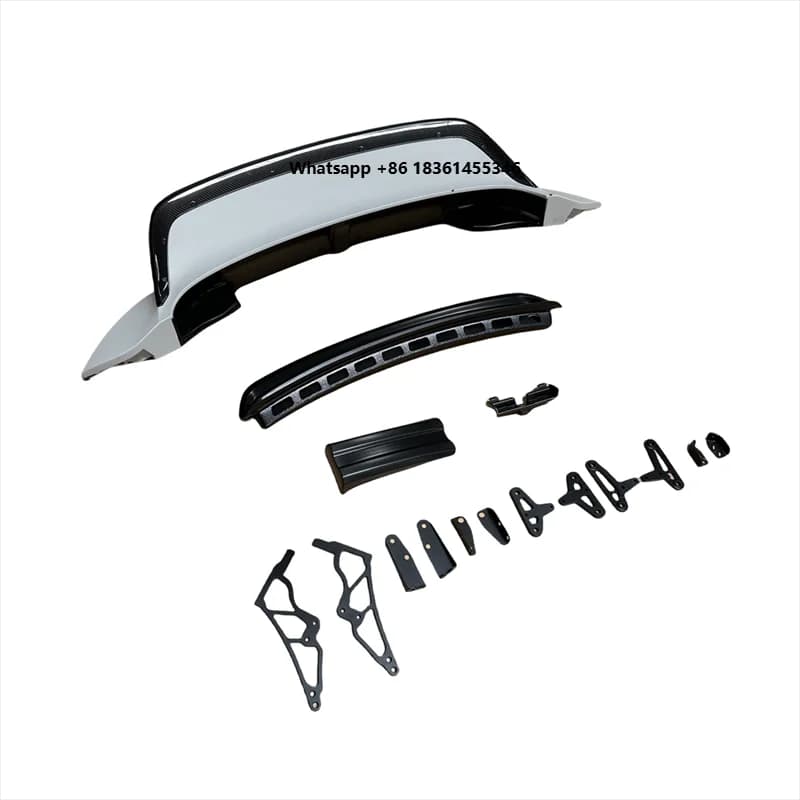 For  Carrera 911 992 Tail Trunk Spoiler Rear Boot Lip Body Kits Dry Carbon Fiber T Style 992 Rear Wing Spoiler