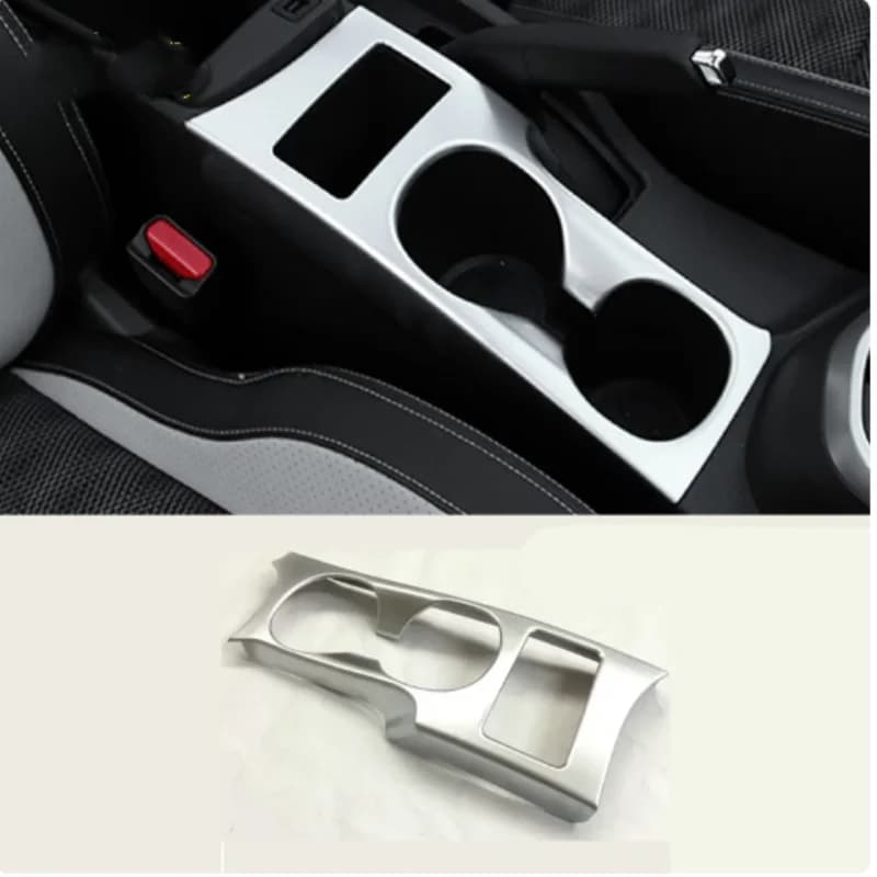 Fit For Nissan Qashqai 2016-2018 Chrome front/rear seat drink cup holder chrome decorative cover bezel surround frame styling