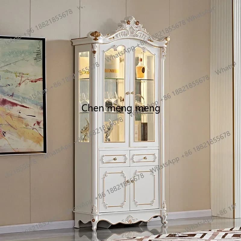 AB03Mirror Wine Living Room Cabinets Storage Decor Wood Display Coffee Living Room Cabinets Closet Craft Gabinete Trendy Furnitu