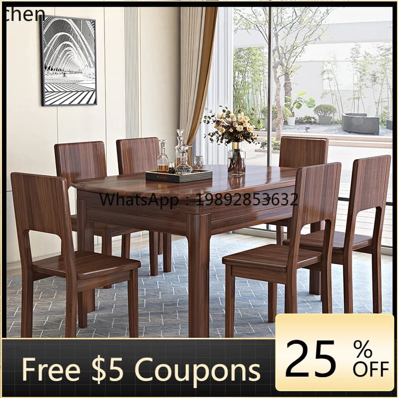 ii  solid wood dining table and chairs walnut retractable folding table variable round table