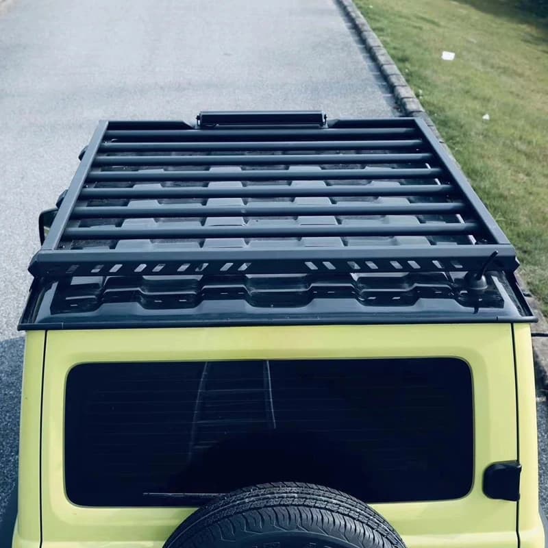 Upgrade Stylish  Aluminum Thin Roof Rack Cargo Cer Exterior Accessories Fit SUV Off-Road Heavy Durl