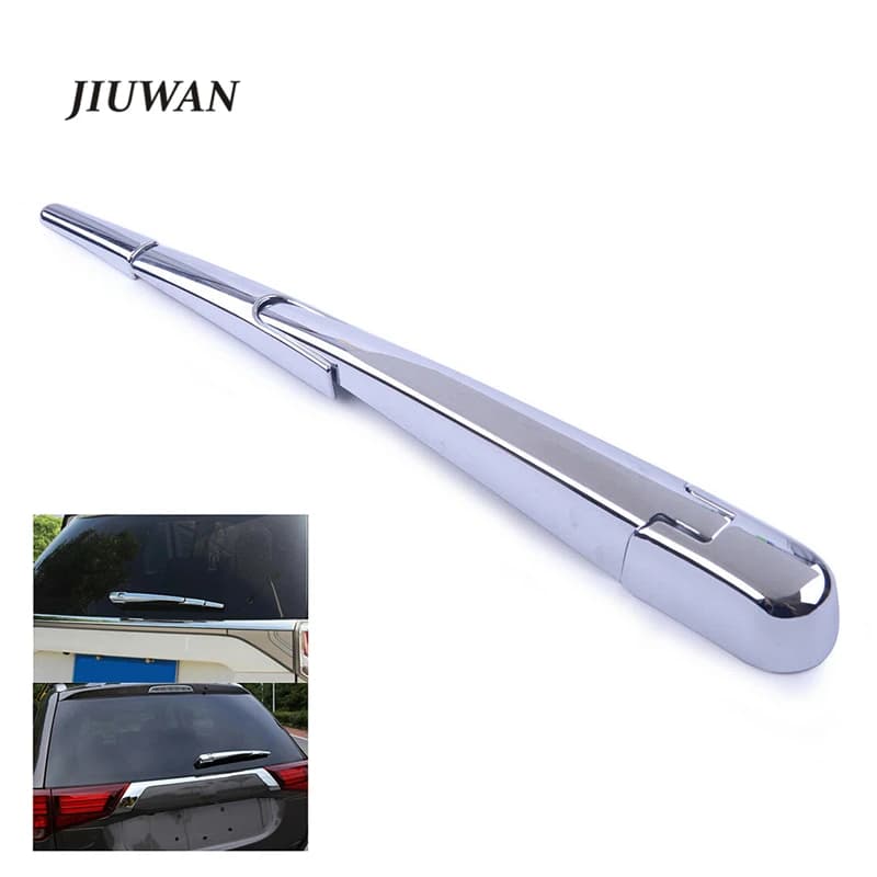 1 Set Chrome Silver Rear Window Wiper Arm Blade Cover Trim Overlay Nozzle Garnish For Mitsubishi Outlander 2013-2018 Accessories