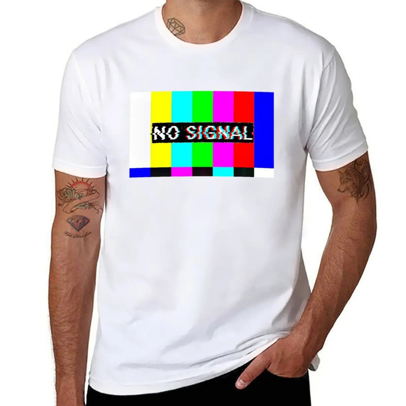 No signal smpte color bars T-Shirt t shirt man designer graphic t shirts for man T-Shirt
