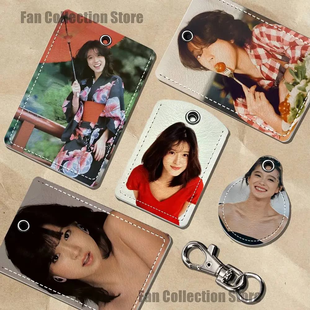 DESIRE A-Akina Nakamori Cartoon Movie Singer Game Anime Leather Card Holder Can Store Access Control ID Card Subway Air Tag Case