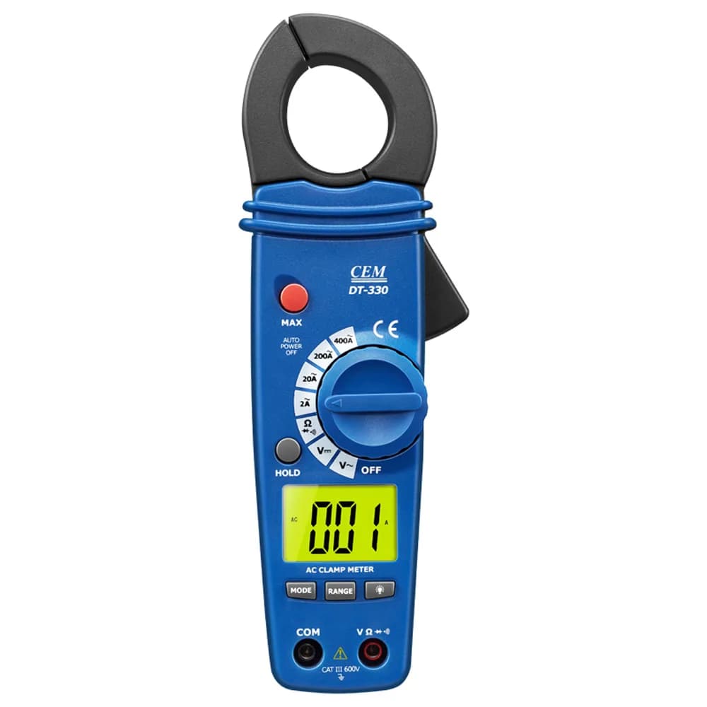 DT-330 Mini Clamp Meter 2000counts 0.9inch Jaw Size Auto Ranging AC Detector