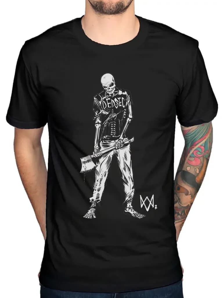 Skeleton Graphic Gamer T-Shirt. Cotton O-Neck Short Sleeve Men's T Shirt New Size S-3XL