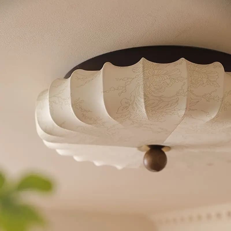 Vintage solid wood bedroom light, ceiling light, used living room light