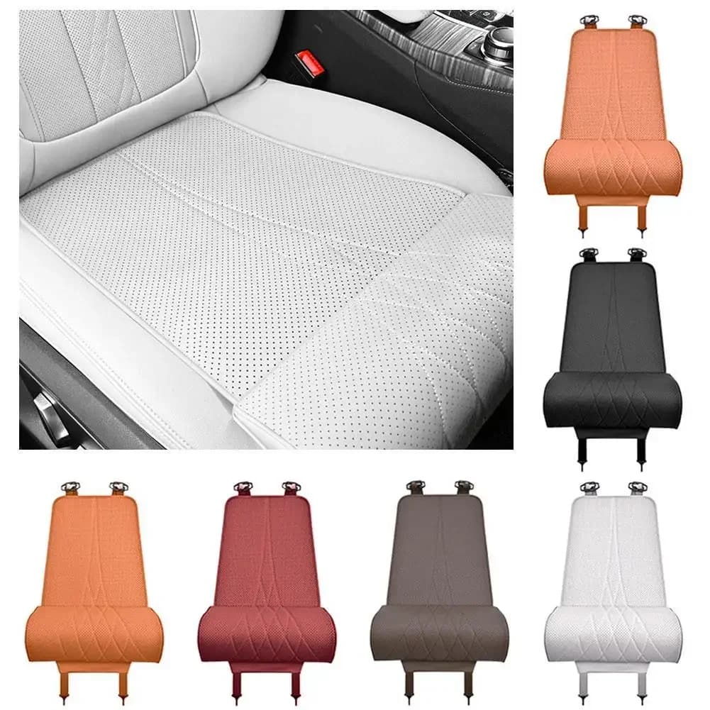 Car Seat Extended Footrest Driver and Passenger Leg Rest Universal Car Seat Cover Leather Breathable Non-slip Cars Seats Cover