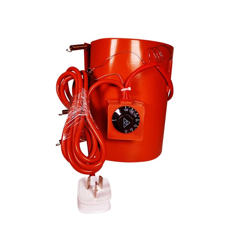 Full-Size Electric Flexible Barrel Band Silicone Rubber Oil Drum Heater Belt 0-250 Working Temperature Energy