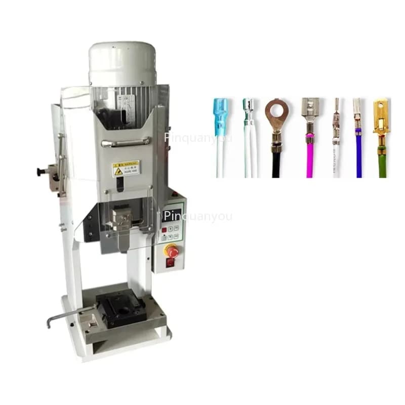 2T Terminal Crimping Machine, Auto Feed System, 5000 Cycles/Hour, for Copper and Aluminum Terminals