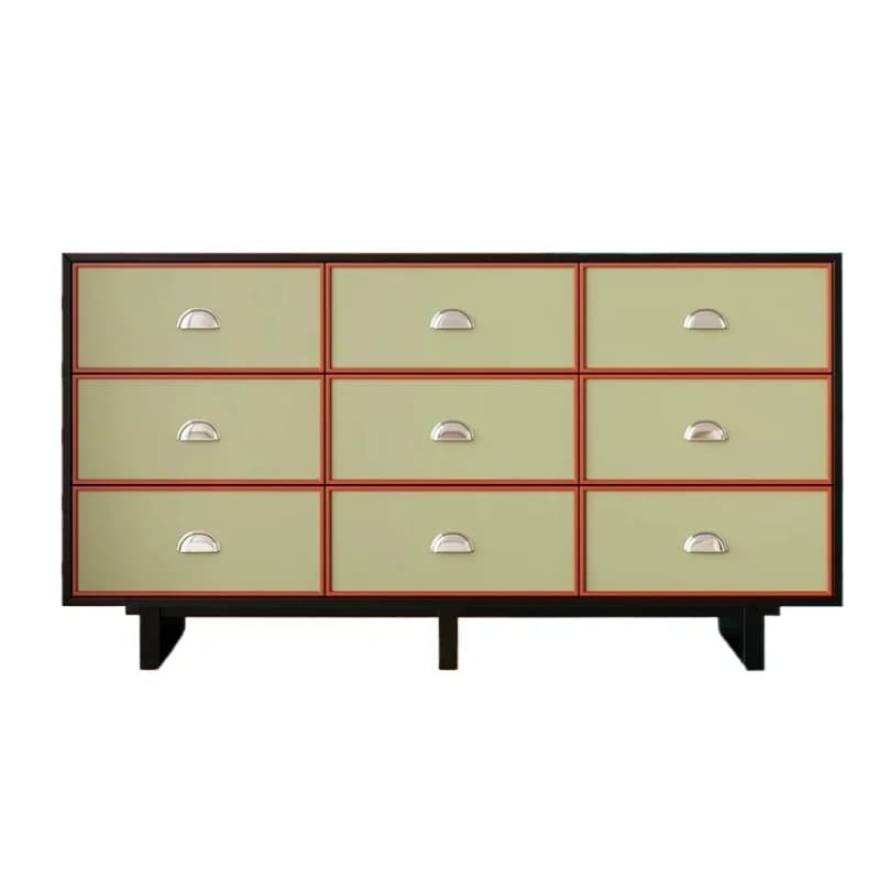 LMM integrated shelf cabinet against the wall Solid wood antique living room sofa side cabinet