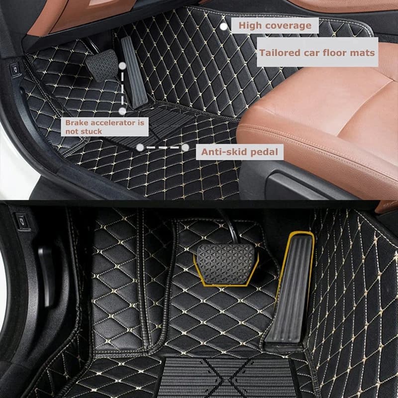 Accessories Custom car floor mats for Voyah FREE 2021-2025 Auto full set carpet pads leather foot mat rugs