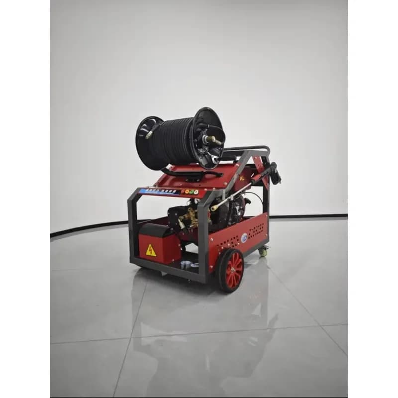 150 Bar High Pressure Sewer Jetter Cold Water Pipe Cleaning Machine with Hose & Nozzle Set for Drain Unclogging