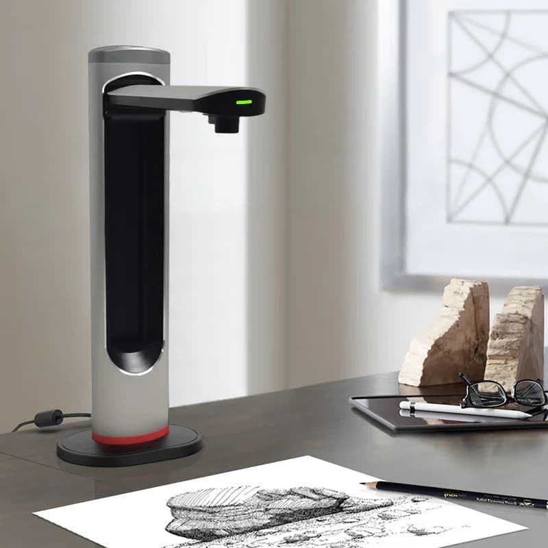 Portable non-unrolling smart book scanner document certificate