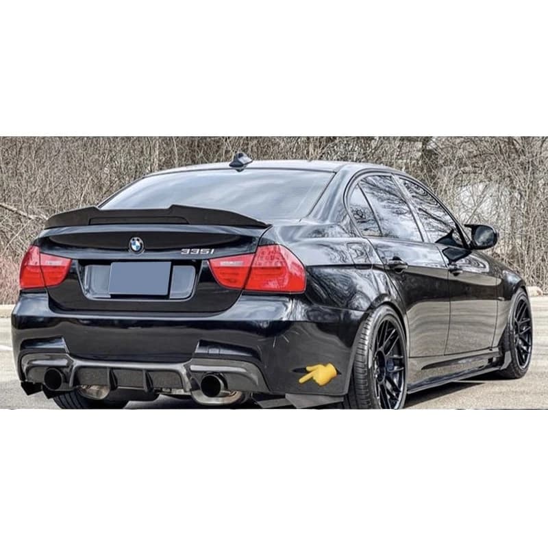 FOR BMW 3 Series E90 4Door PSM Style Carbon fiber Rear Spoiler Trunk wing 2005-2012 FRP Forged carbon
