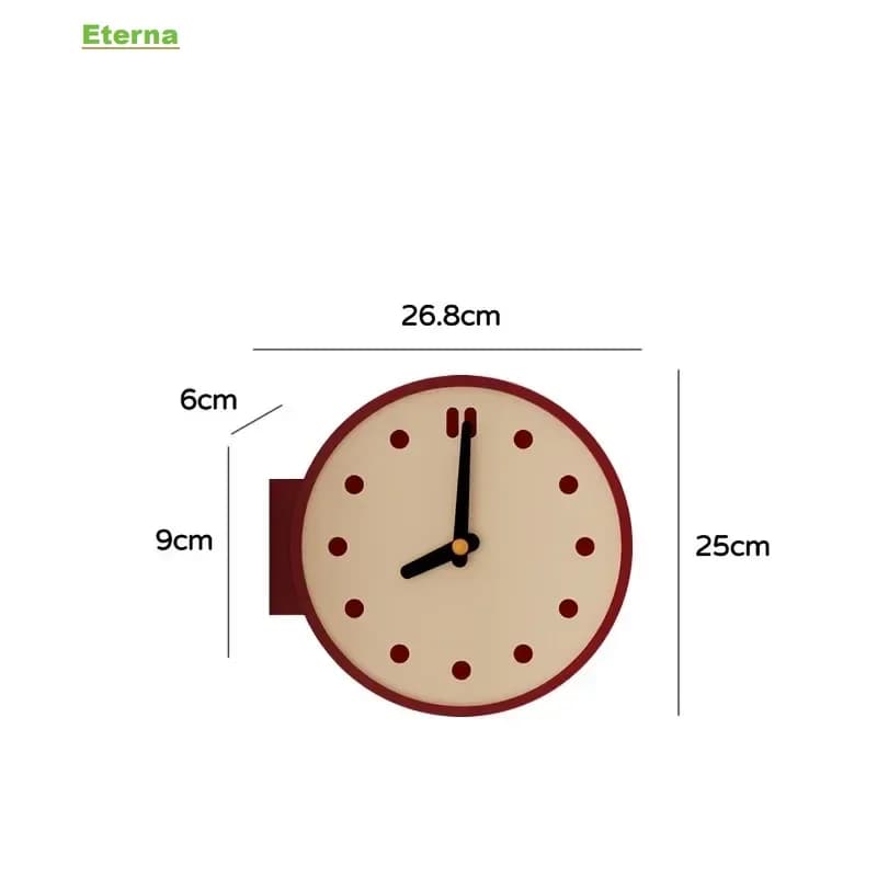 Modern Minimalist Corner Double-sided Wall Clock High-end for Living Room Home Decor