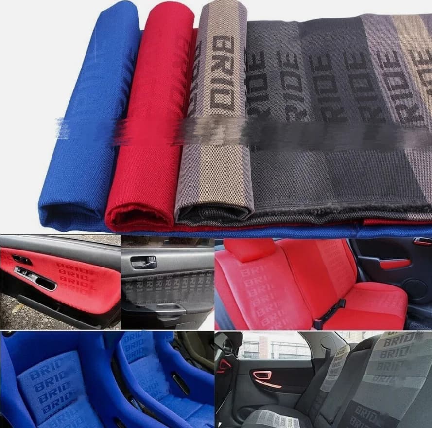 Car Seat Fabric Car Upholstery Cloth Car Seat DIY Replacement Material Door Panel Fabric JDM Fabric Cloth 1m 1.52m