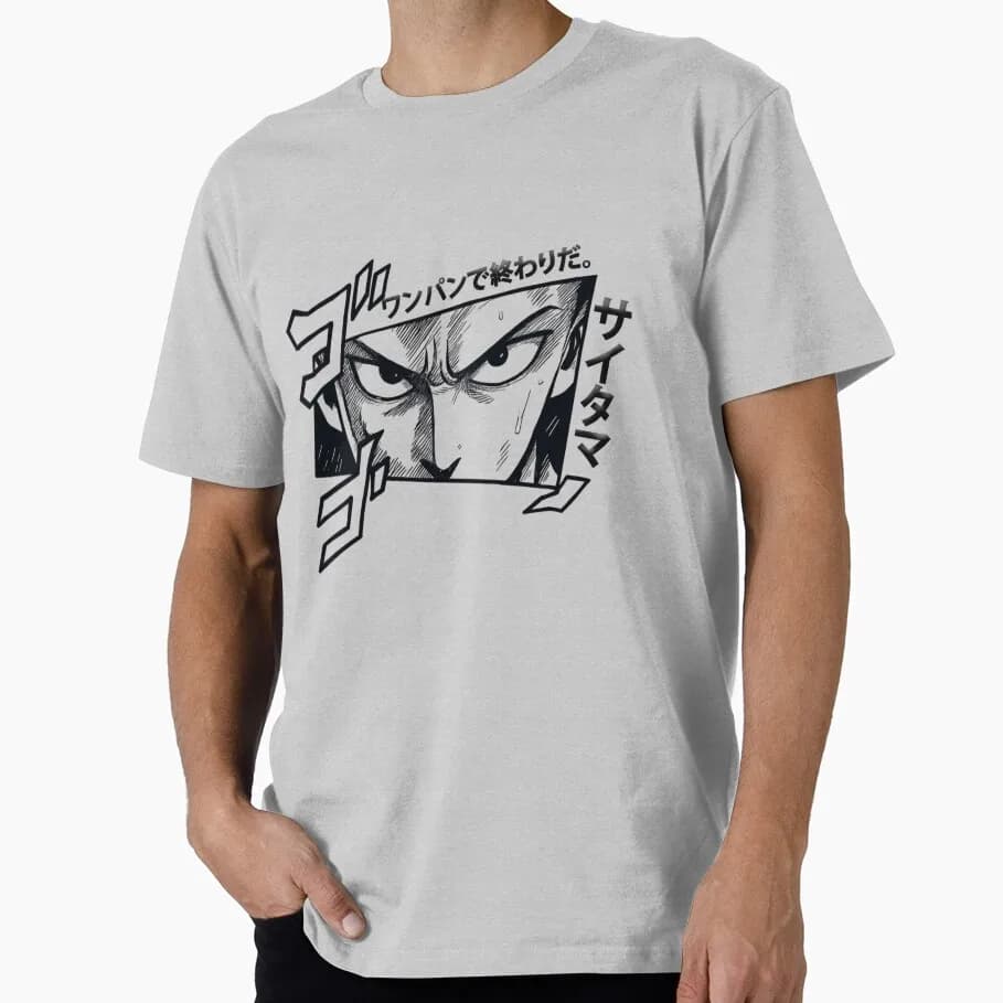 Saitama Superhero  Anime Gift T-shirt 1207 One Punch Man Manga Print Graphic Clothes All Size Tops S-6XL
