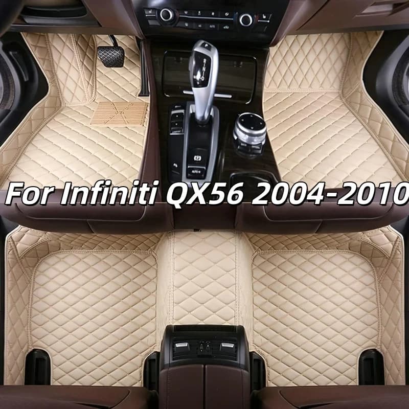 Car Accessories interior For Infiniti QX56 2004 2005 2006 2007 2008 2009-2010 floor mats Auto leather carpet pads foot mat rugs