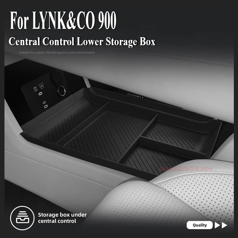 For LYNK&CO 900 Central Control Lower Storage Box Organize Waterproof Stain-Resistant Car Interior Modified Accessory