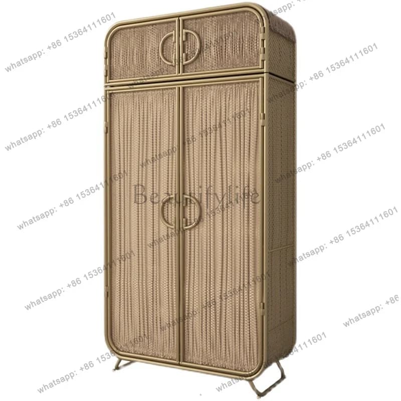 Nordic Vintage Drawers Wardrobe Hanging Luxury Stylish Cheap Storage Clothes Shelves Cabinets Armario De Ropa Bedroom Furniture