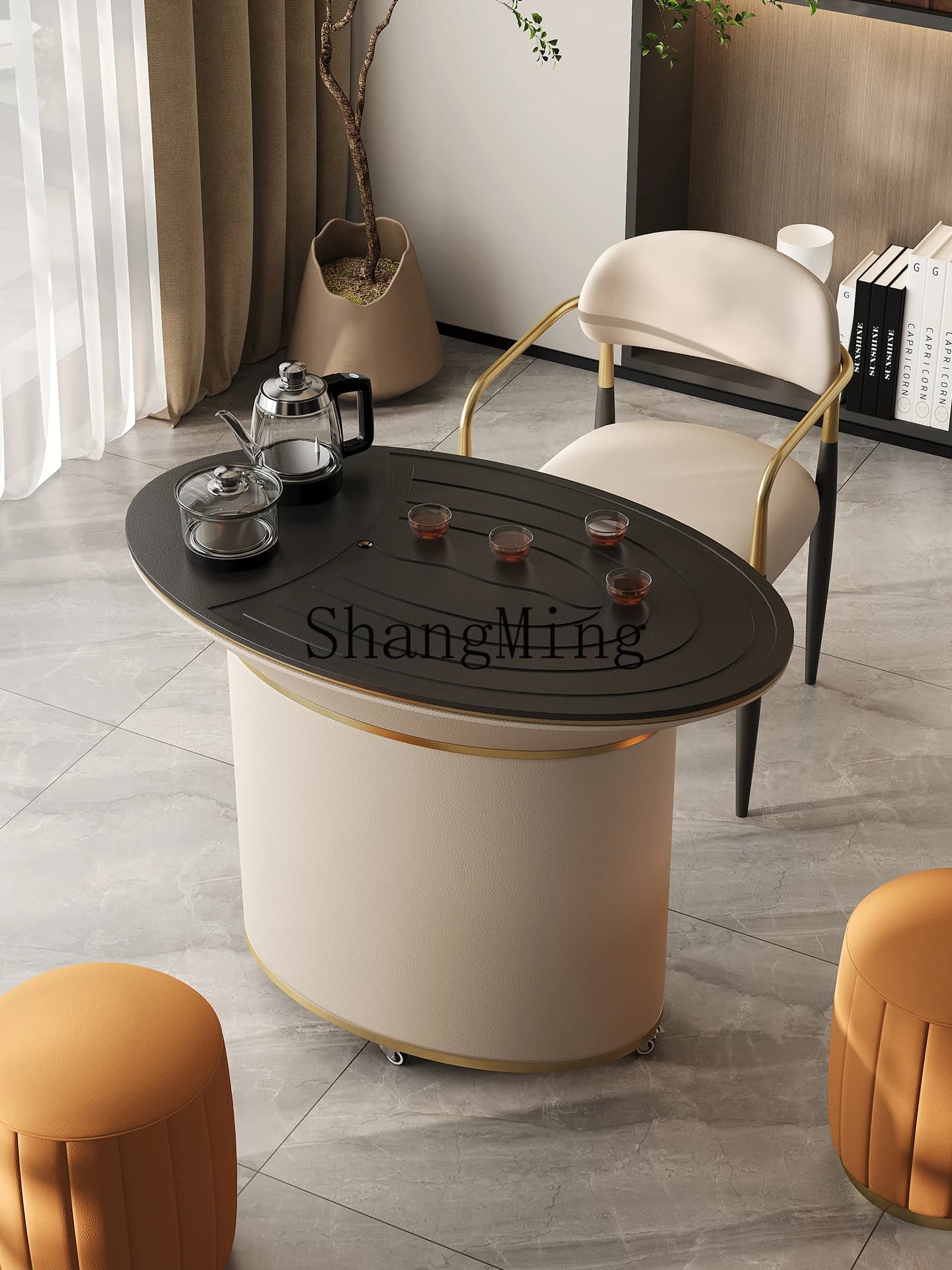 CLWujinshi kettle integrated  cabinet movable household balcony  and chair combination