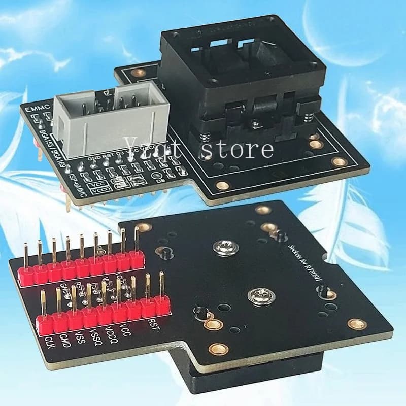 EMMC Compatible Reader Block BGA169 BGA153 Test Block EMCP Conversion, Aging Block ISP Flying Line