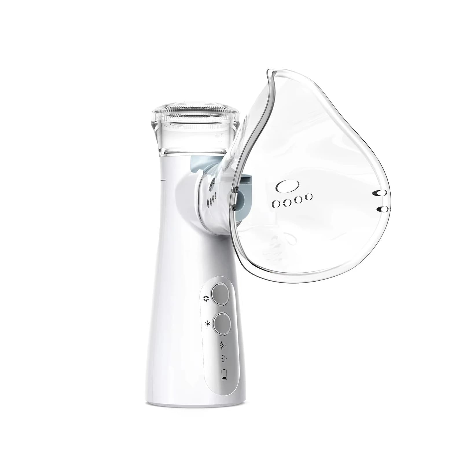 Adults and Children Portable Rechargeable Mini Nebulizer Built-in Battery Family Travel Mask with Cigarette Holder