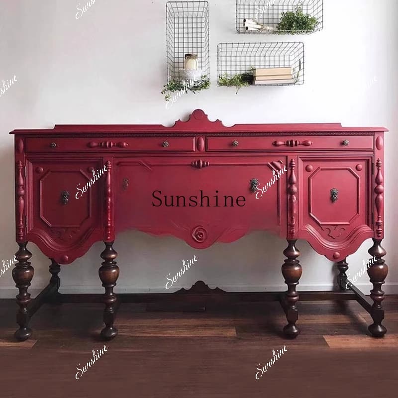 ] Neoclassical/Solid wood storage/Entrance//Multifunctional cabinet Simple and modern  FT
