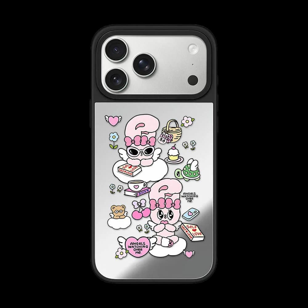Creative Vacation Rabbit Acrylic / Mirror Magnetic Case: Compatible with IPhone 17 16 15 14 13 12 Pro Max 17 Air