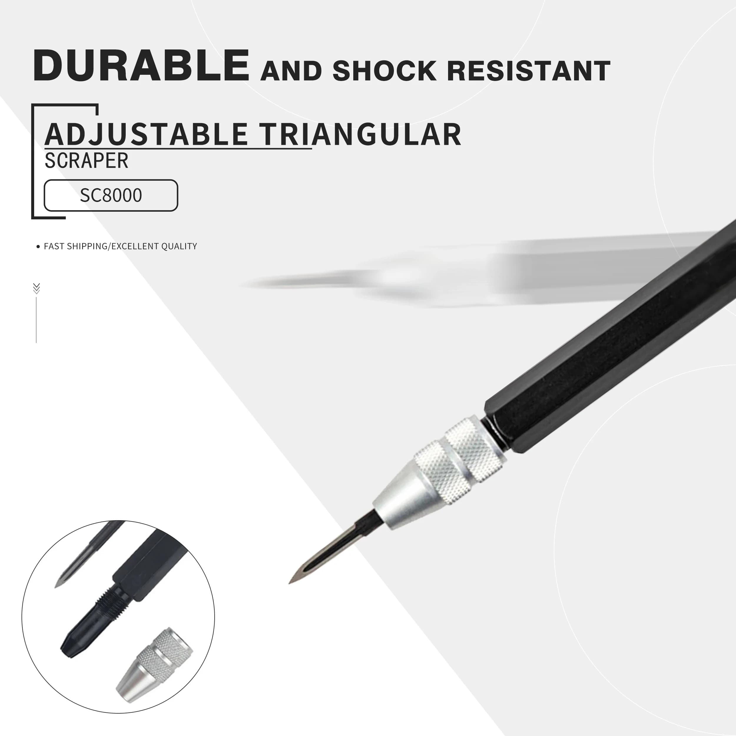 NOGA Adjustable Triangle Scraper BT8001 Scraper Deburring Knife SC1300 SC8000 Trimming Knife Deburring and Trimming Machine Suit
