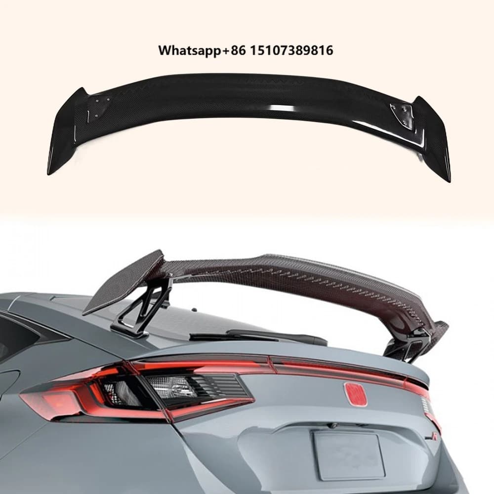 For 2022+  Hatchback FL5 Type-R Rear Trunk Spoiler Wing Carbon Fiber