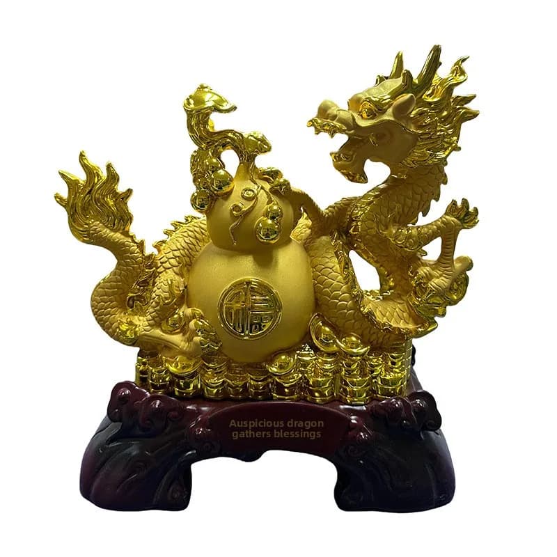 ￥#Dragon Factory Direct Safety Buckle Velvet Company Insurance Gifts Feng Shui Feng Shui Resin Sand Garden Decoration Art Craft