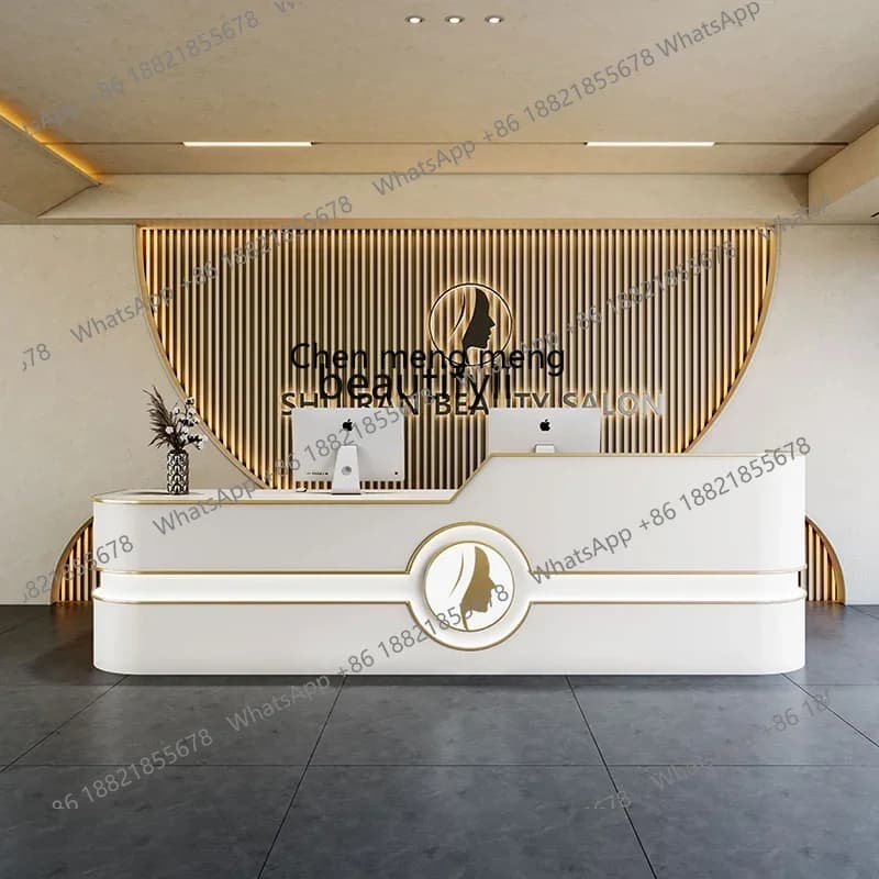 182C Beauty salon front desk Acne Dental hospital reception desk Barber shop checkout page Clothing mall counter
