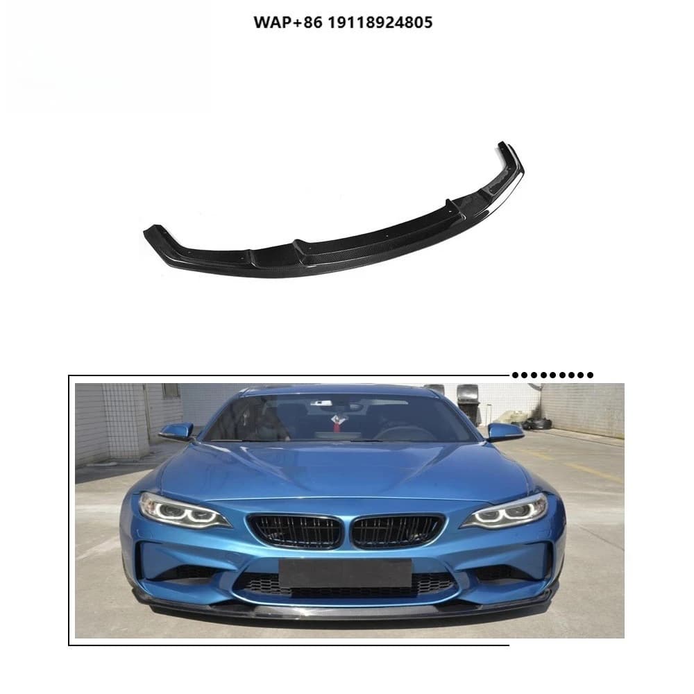 Carbon Fiber Front Bumper Lip for B-MW F87 M2 2016-2017