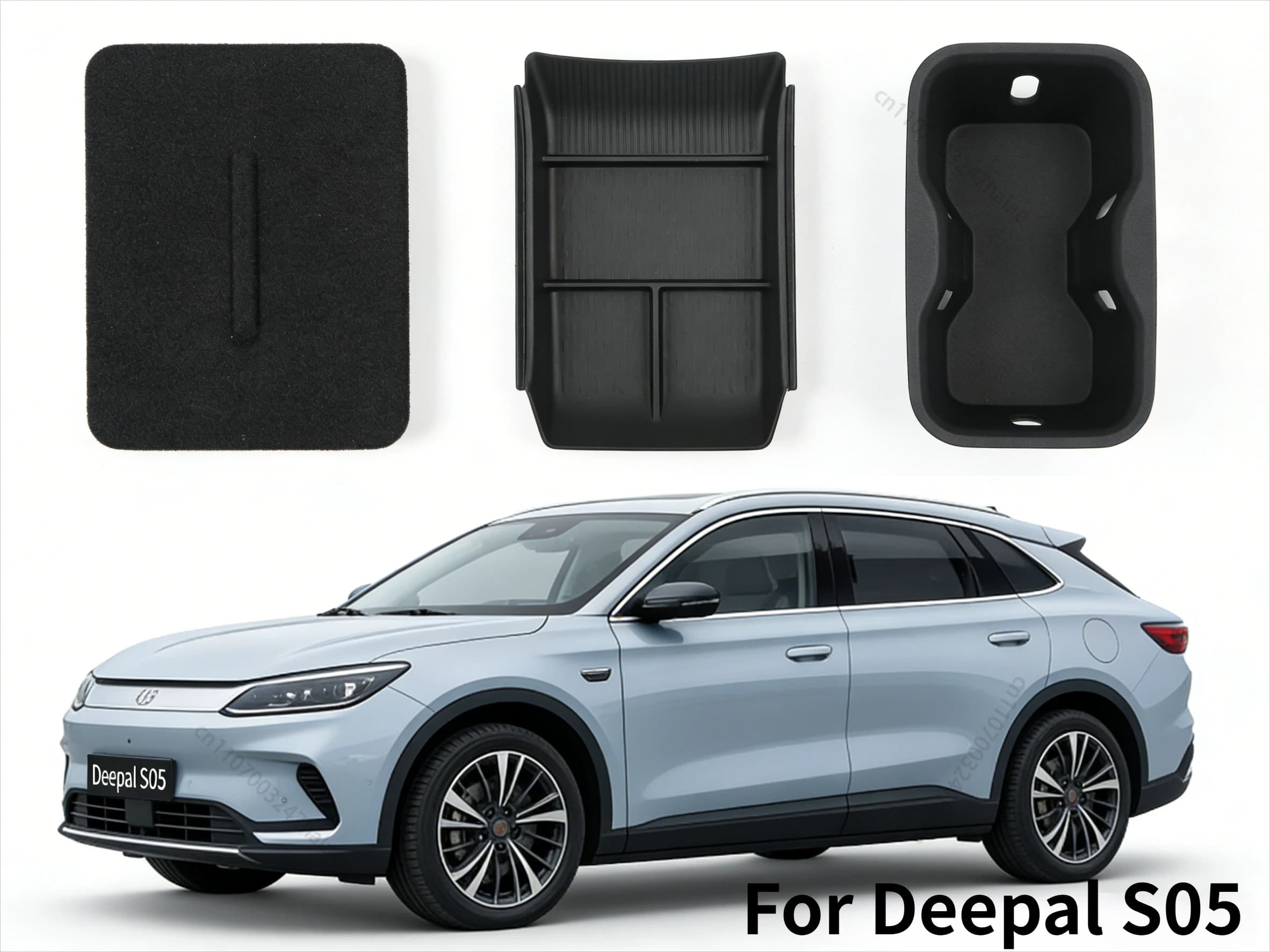 3PCS Armrest Box For Deepal S05 2026 Wireless Charging Silicone Pad Car Interior Cup Holder Anti Slip Center Contral Storage Box