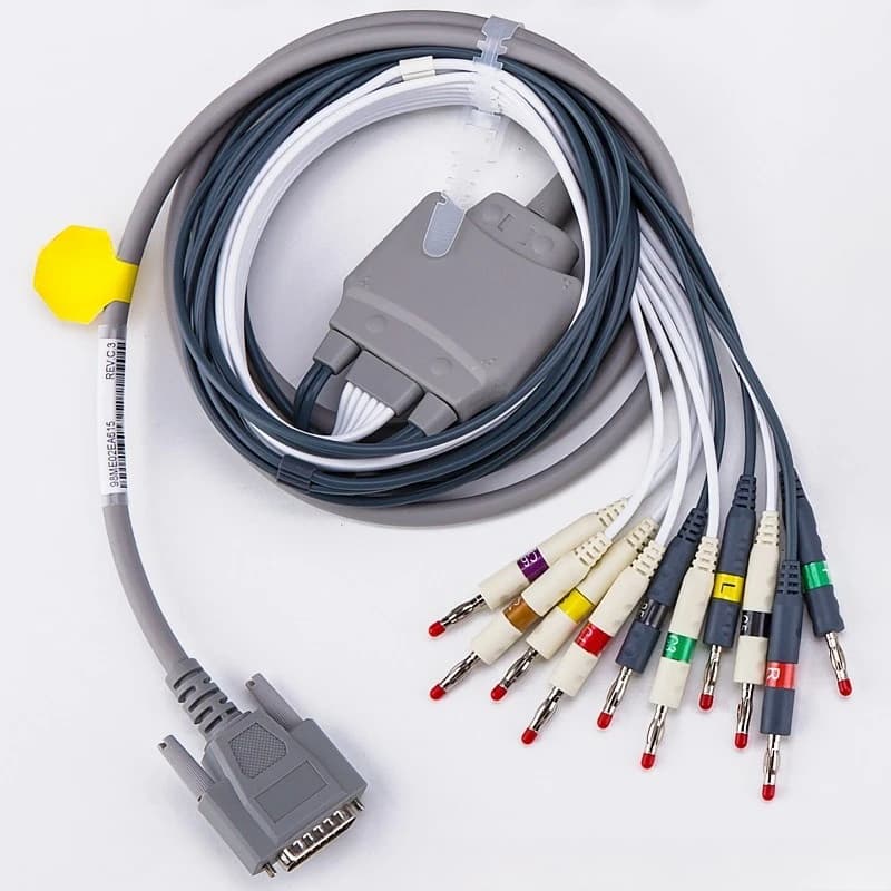 12 Leads ECG Machine Lead Wire 0.4 Suction Ball 0.3 Limb Clip Medical Accessories