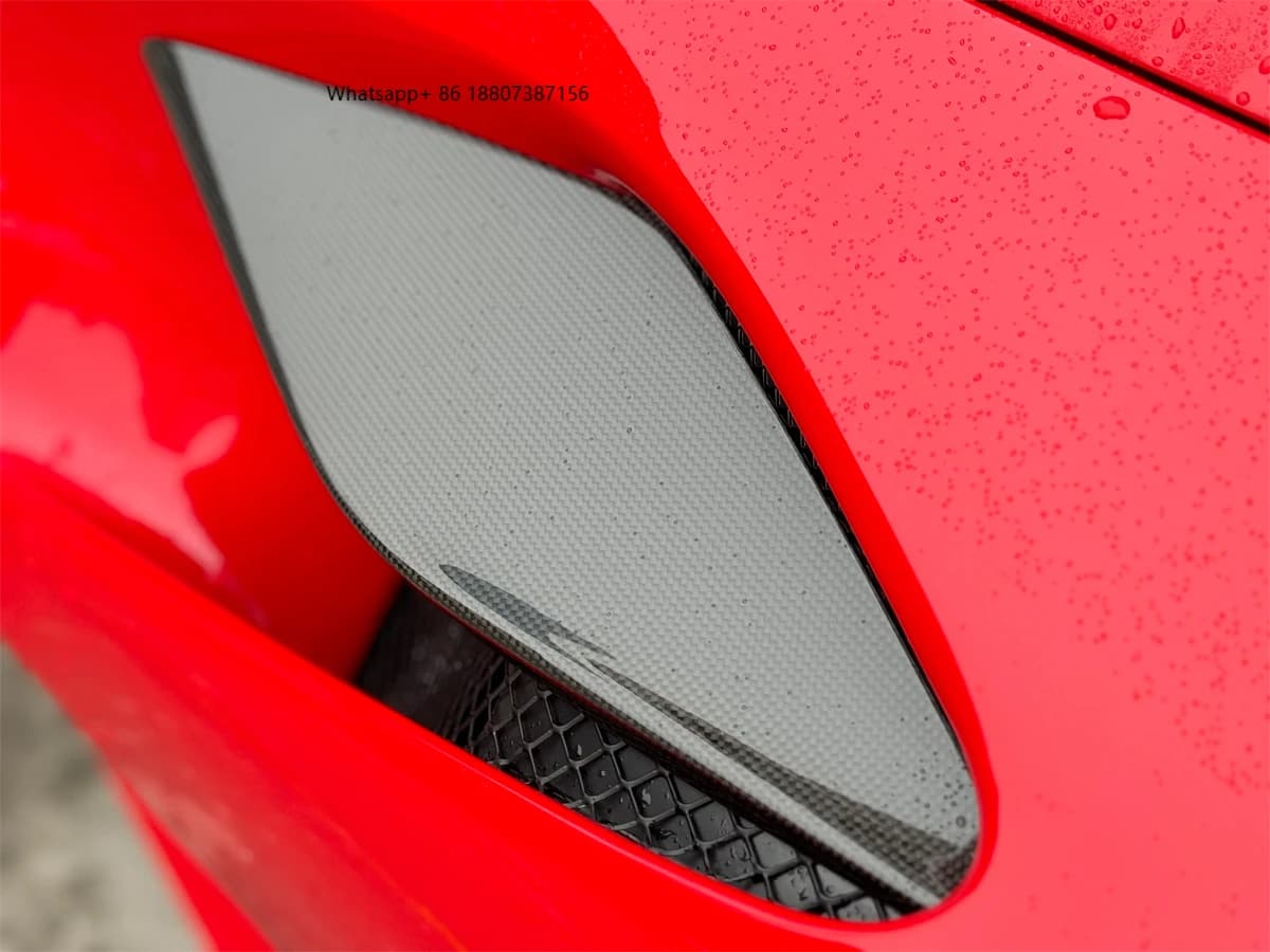 F8 OEM Style Auto Parts Dry Carbon Fiber Body Kit Automotive Accessories Car Body Air Inlet forFerrari F8