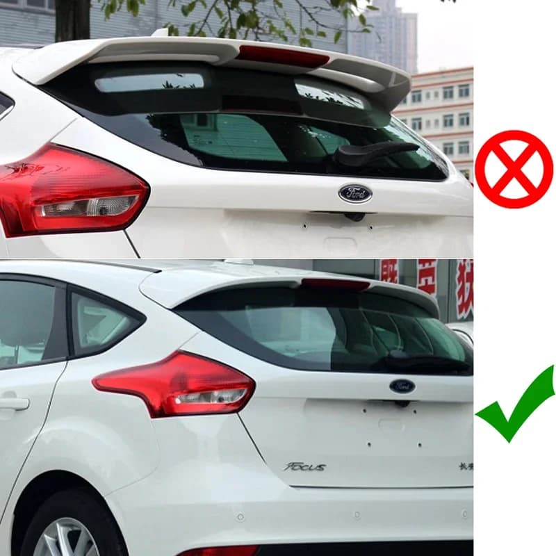 Car Rear Side Spoiler for Ford Focus Hatchback 2015-2018 Tail Wing Splitters Exterior Tuning Parts Car Accessories Aftermarket