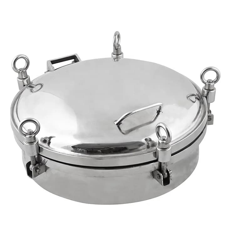 GHO High Quality Sanitary Stainless Steel Circular Fan Manhole Cover with Pressure Fermenting Equipment Easy to Operate