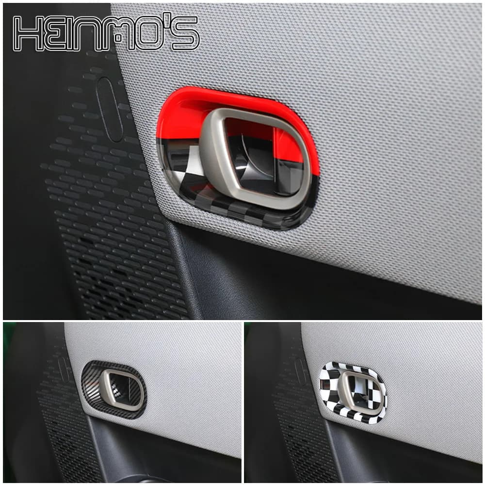 Car Styling Inner Door Handle Bowl Cover Trim Stickers Compatible with Mini Cooper S F65 F66 2024+ Car Accessories 2pcs/4pcs