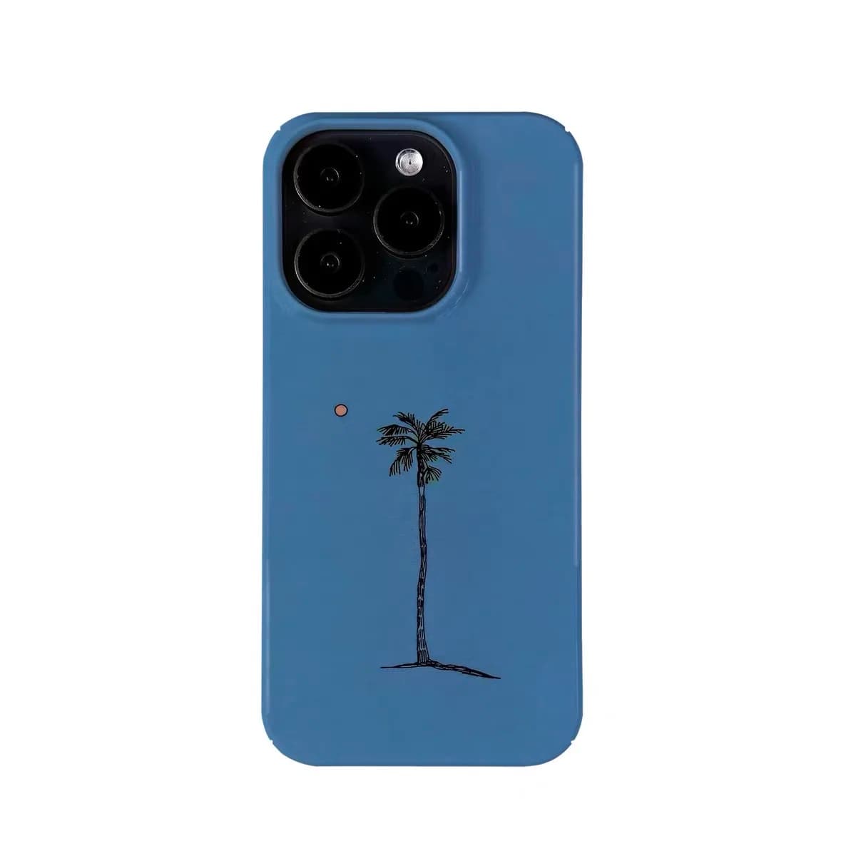 Blue seaside coconut trees Phone Case for IPHONE 17 Air 16E 15 PROMAX 14 Plus 13 12 MINI 11 PRO 16Plus XR XS Acrylic Phone Cover